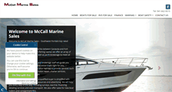 Desktop Screenshot of mccallmarinesales.com